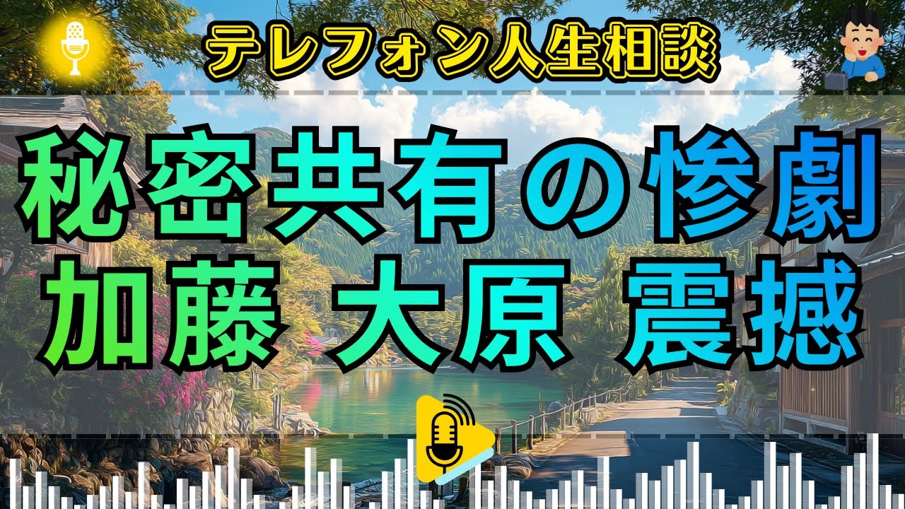 【テレフォン人生相談】 密告の重圧。母の暗部を背負わされ、心を壊される「聞き分けのいい娘」の悲劇。加藤諦三が暴く、秘密共有という名の精神的虐待。
