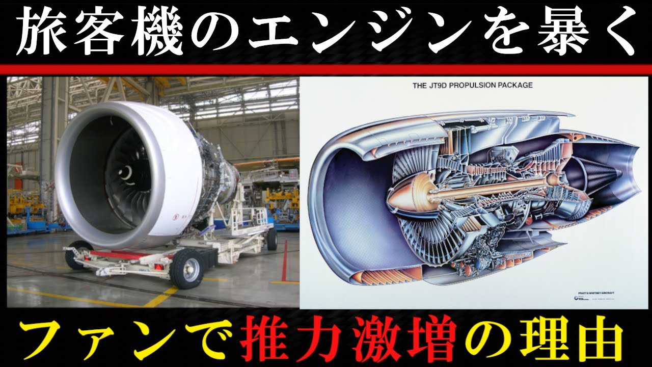 【ジェット機】ターボファンエンジンの仕組み【飛行機】