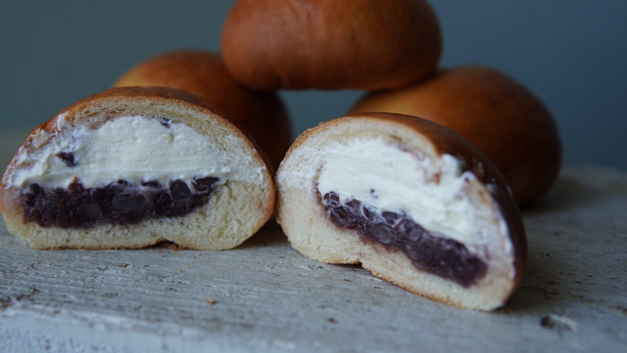 生クリームあんぱんの作り方 　あんこ好きにはたまらない。