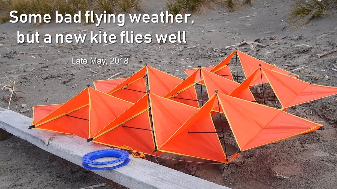 Some bad flying weather, but a new kite flies well