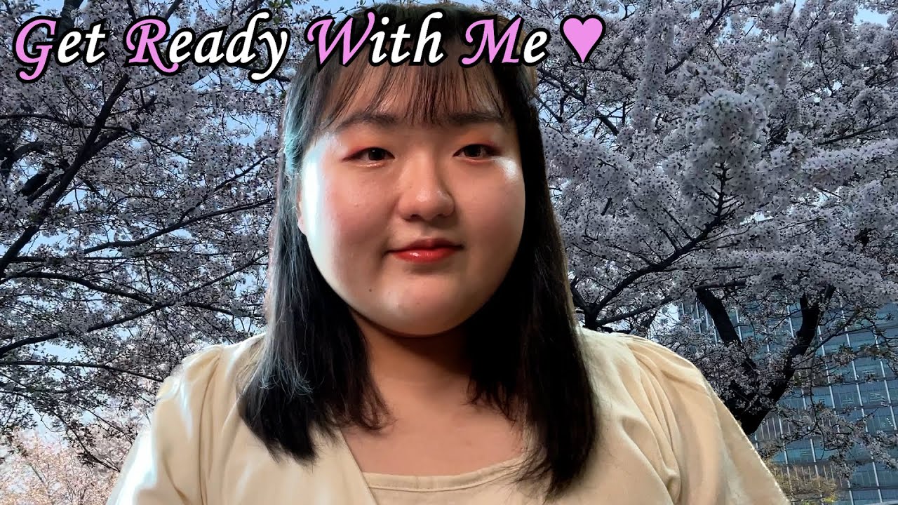 꽃놀이 가는 Get Ready With Me 그리고 한강에서 라면 먹고 치킨 부시는 VLOG | 겟레디윗미 GRWM 같이 준비해요 브이로그