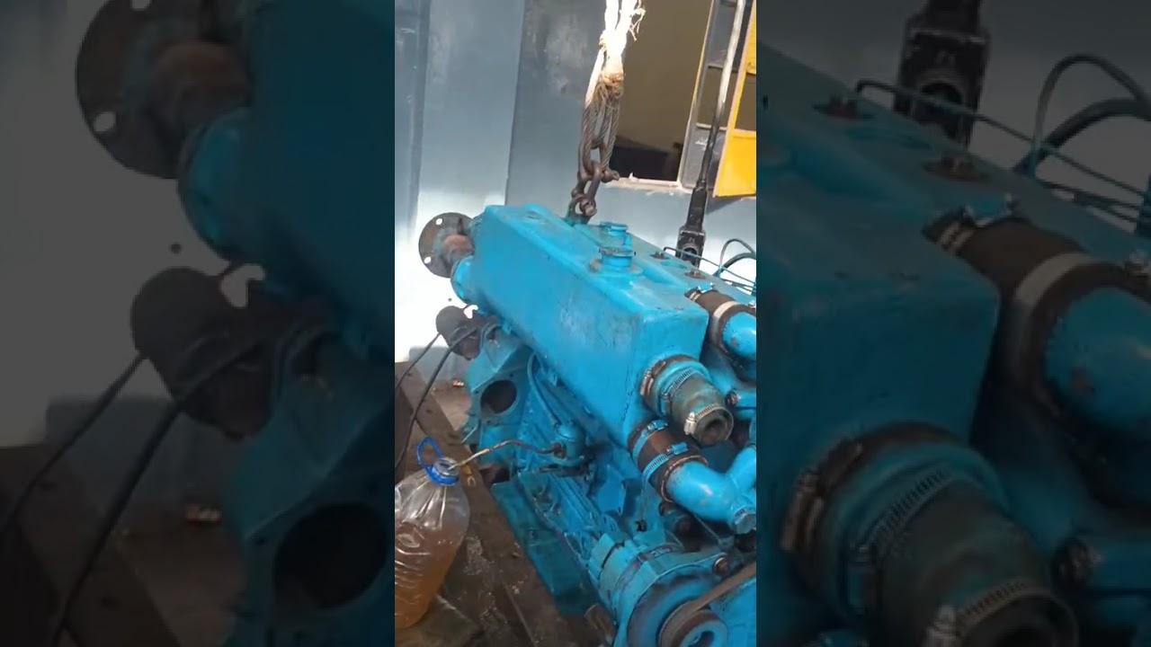 KPT MANORA WORKSHOP DIESEL SHOP ML RAZIA BOAT ENGEIN WORK IS DONE PERKIN MODEL OIL PRESURE BAR GOOD