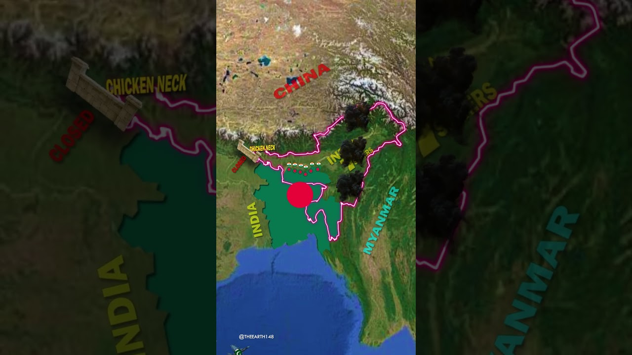 WHAT IF BANGLADESH GOES TO WAR WITH INDIA  #IndiaVsBangladesh Animated Timelapse.