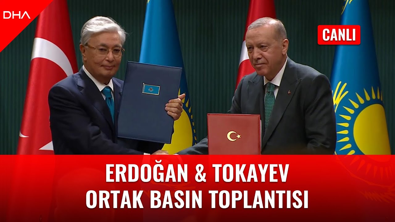 Cumhurbaşkanı Erdoğan & Kazakistan Cumhurbaşkanı Tokayev I Ortak Basın Toplantısı