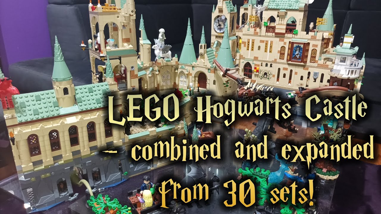 LEGO Harry Potter Hogwarts Castle sets combined and expanded