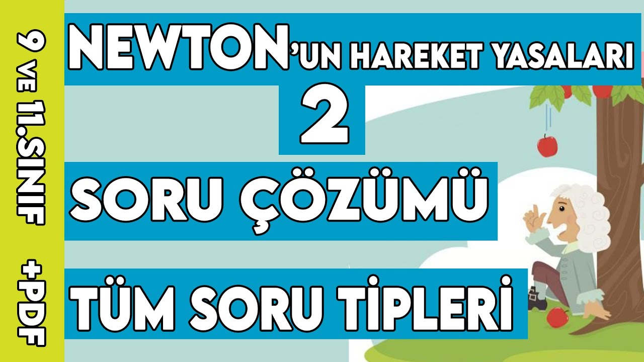 Newton Hareket Yasaları Soru Çözümü 2 - Tüm Soru Tipleri - 9.sınıf-11.sınıf-PDF -#tytfizik #aytfizik