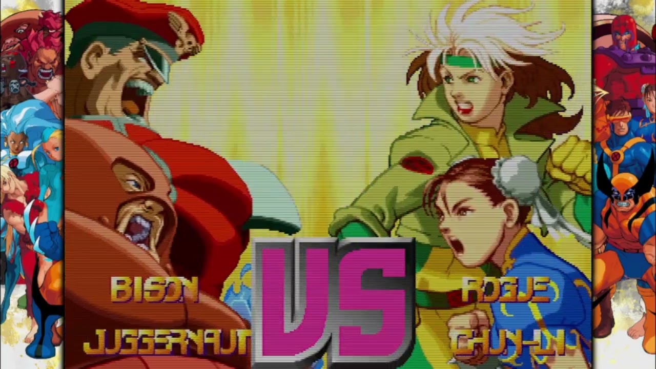X-Men vs Street Fighter Bison Juggernaut Bison End