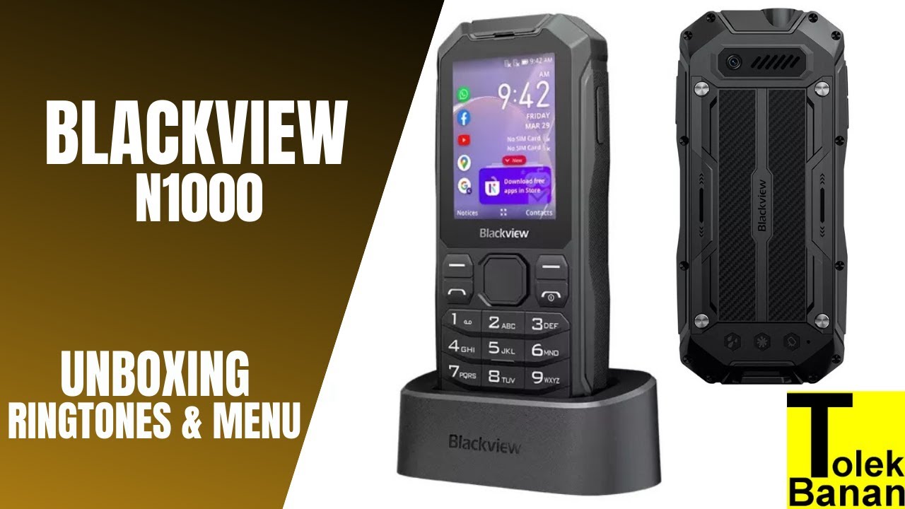 Blackview N1000 - Unboxing / Menu & Ringtones / Dzwonki - Classic Phone