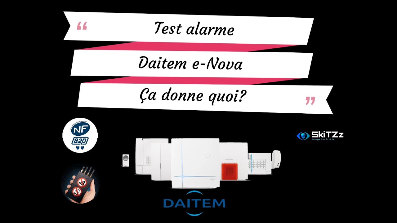 Je teste une alarme daitem e-Nova en présence d'un brouilleur d'onde, auto protégée 🔥 ou pas ?