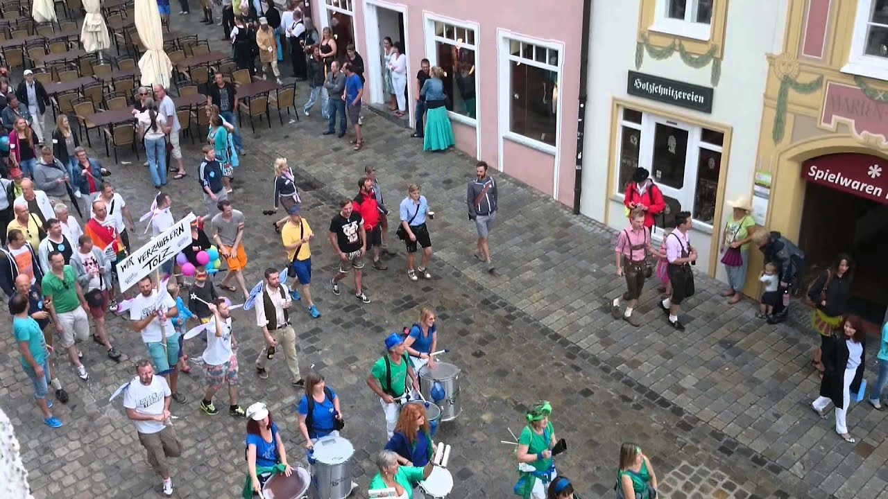 Parade zum Gay Pride Weekend in Bad Tölz