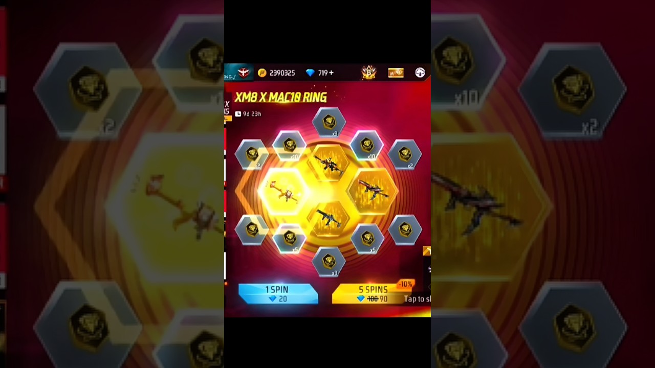 🙀 FREE FIRE RING EVENT TODAY 😱 RARE XM8 SKIN UNLOCKED 🎯 FIRST SPIN LUCK 🍀 FF NEW EVENT 💥