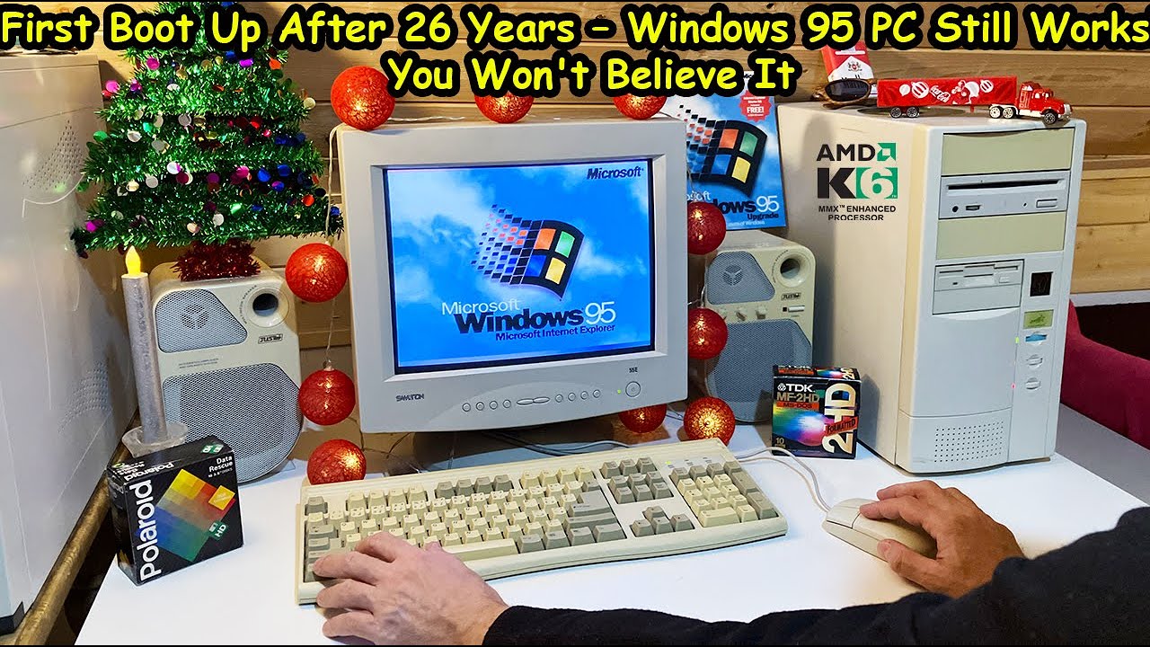 First Boot Up After 26 Years – Windows 95 PC Still Works!? (You Won't Believe It)