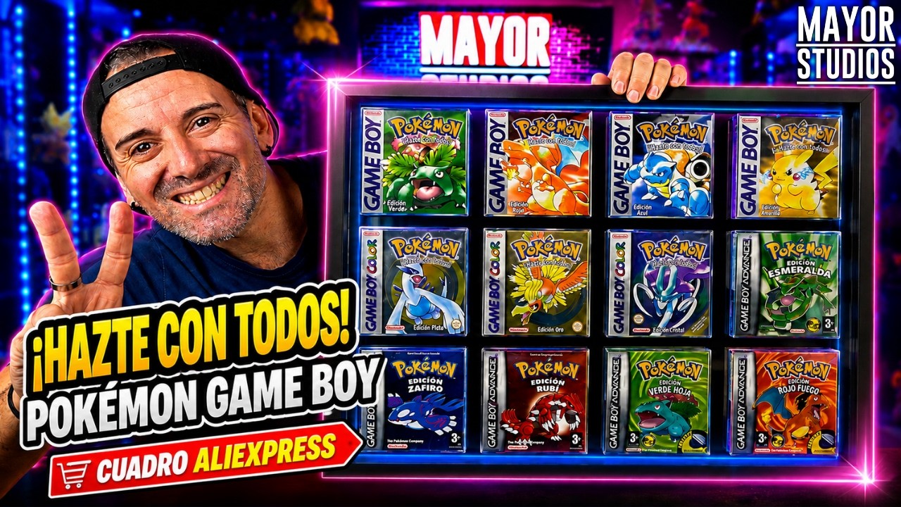 Pokemon GAME BOY ¡Todas las Ediciones en Cartucho! Hacemos un cuadro #aliexpress