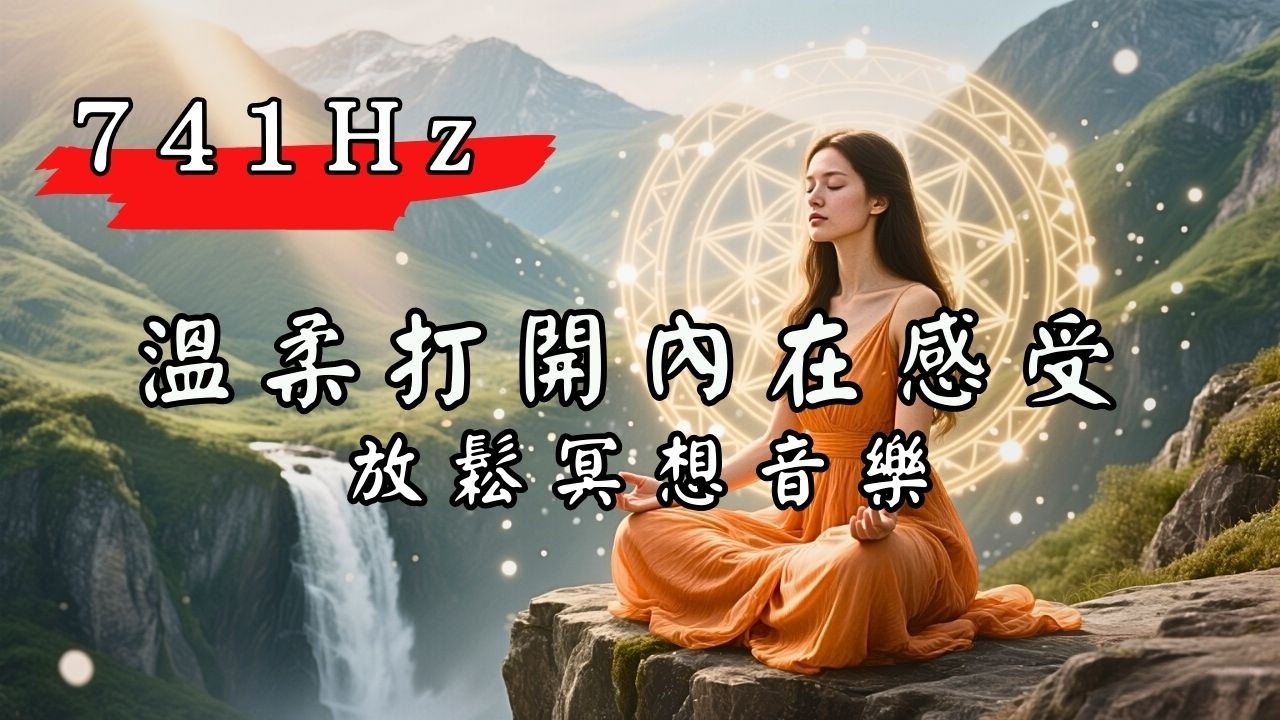 【🎧 741Hz 情緒療癒與放鬆冥想音樂】3 分鐘打開你的內在感受（溫和但有感）｜深度放鬆、安定情緒、冥想音樂｜心光饗宴音樂坊