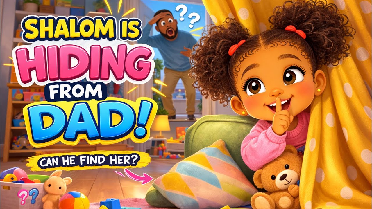 HIDE! ¿WILL DAD FIND SHALOM? | Preschool Learning Video