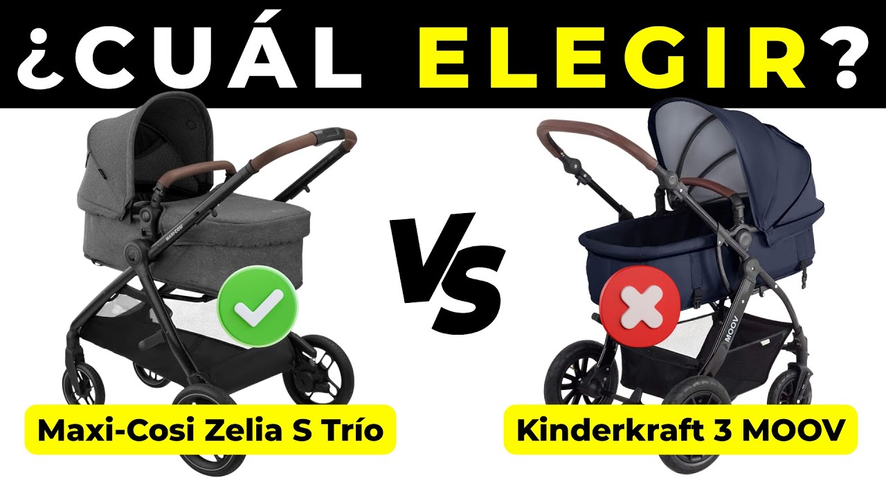 Maxi-Cosi Zelia S Trío vs Kinderkraft 3 Piezas MOOV ¿Cuál es mejor?