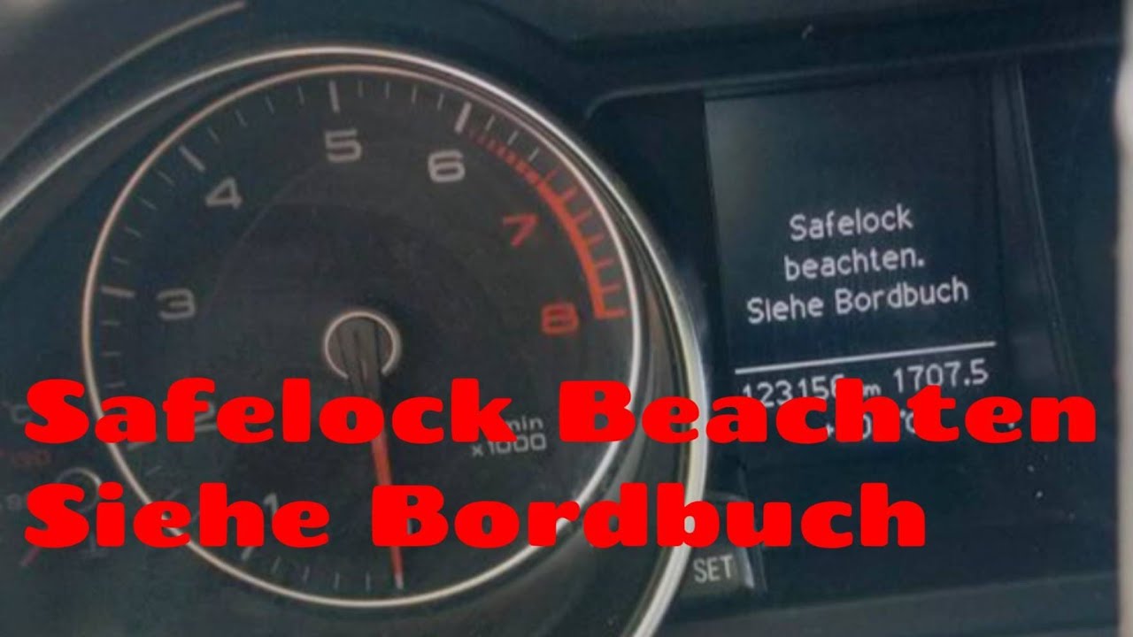 Safelock Beachten Siehe Bordbuch odpala i gaśnie mrugają kontrolki wariują nie odpala audi a3