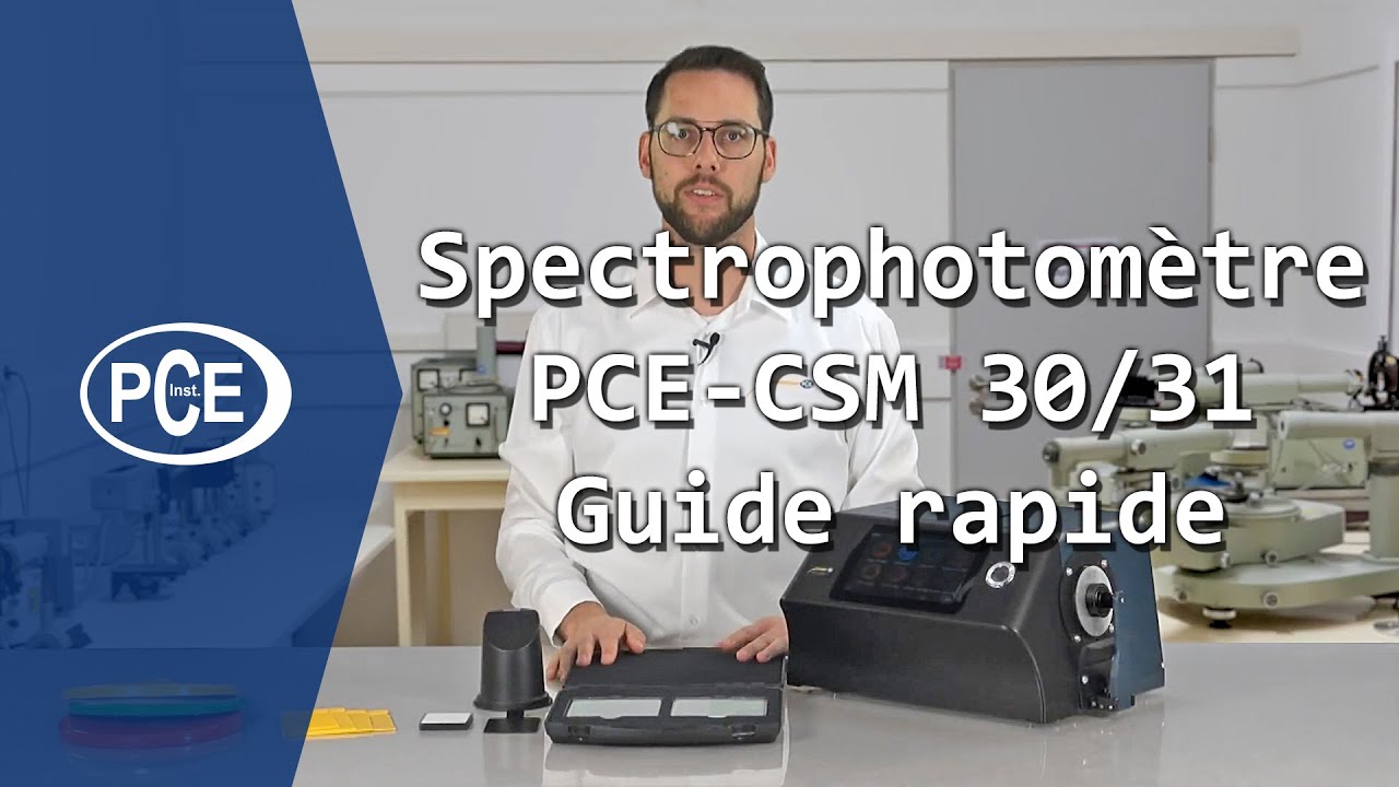 Spectrophotomètre PCE-CSM 30/31 de #PCEInstruments | Guide rapide