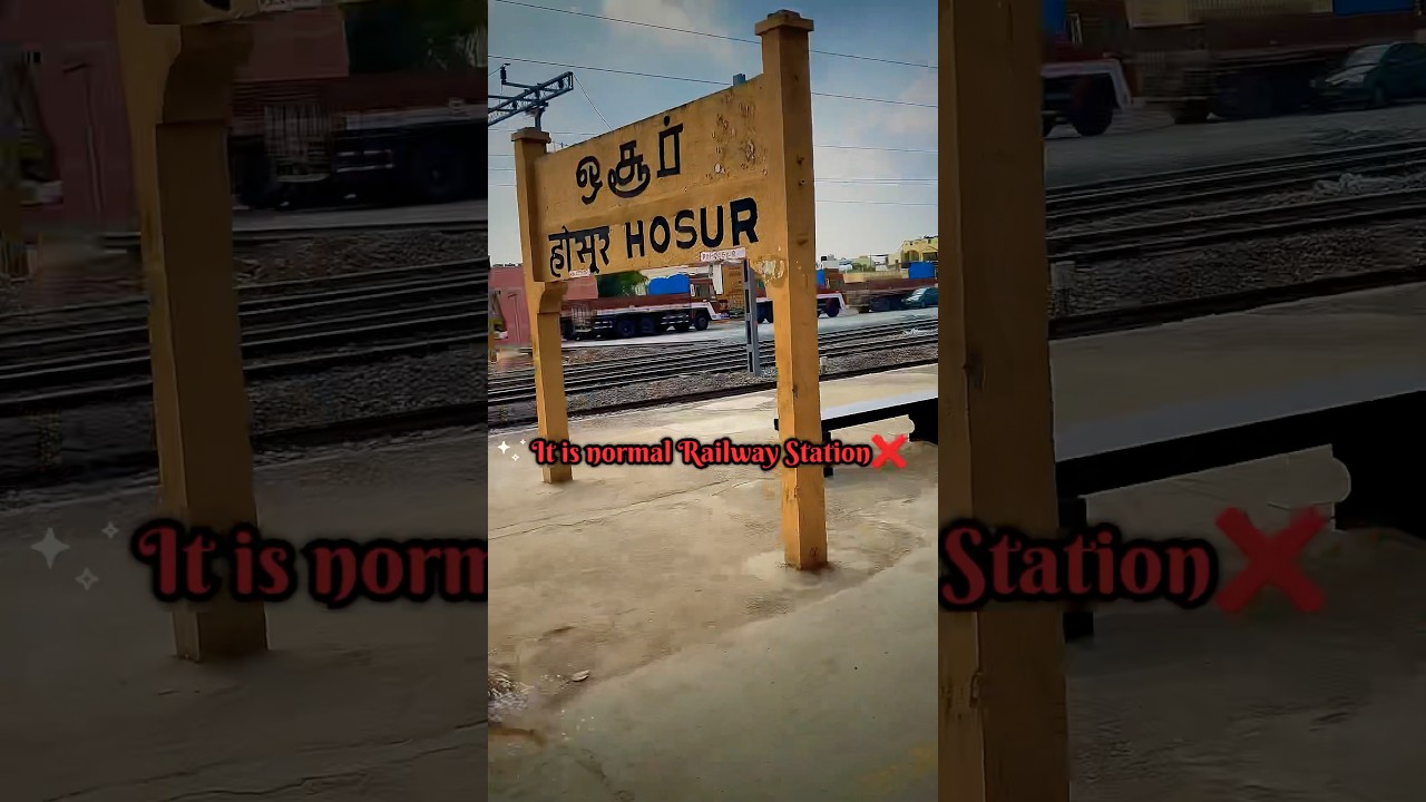 It is Normal Railway Station❌  #indianrailways #train #shorts #youtubeshorts #explore