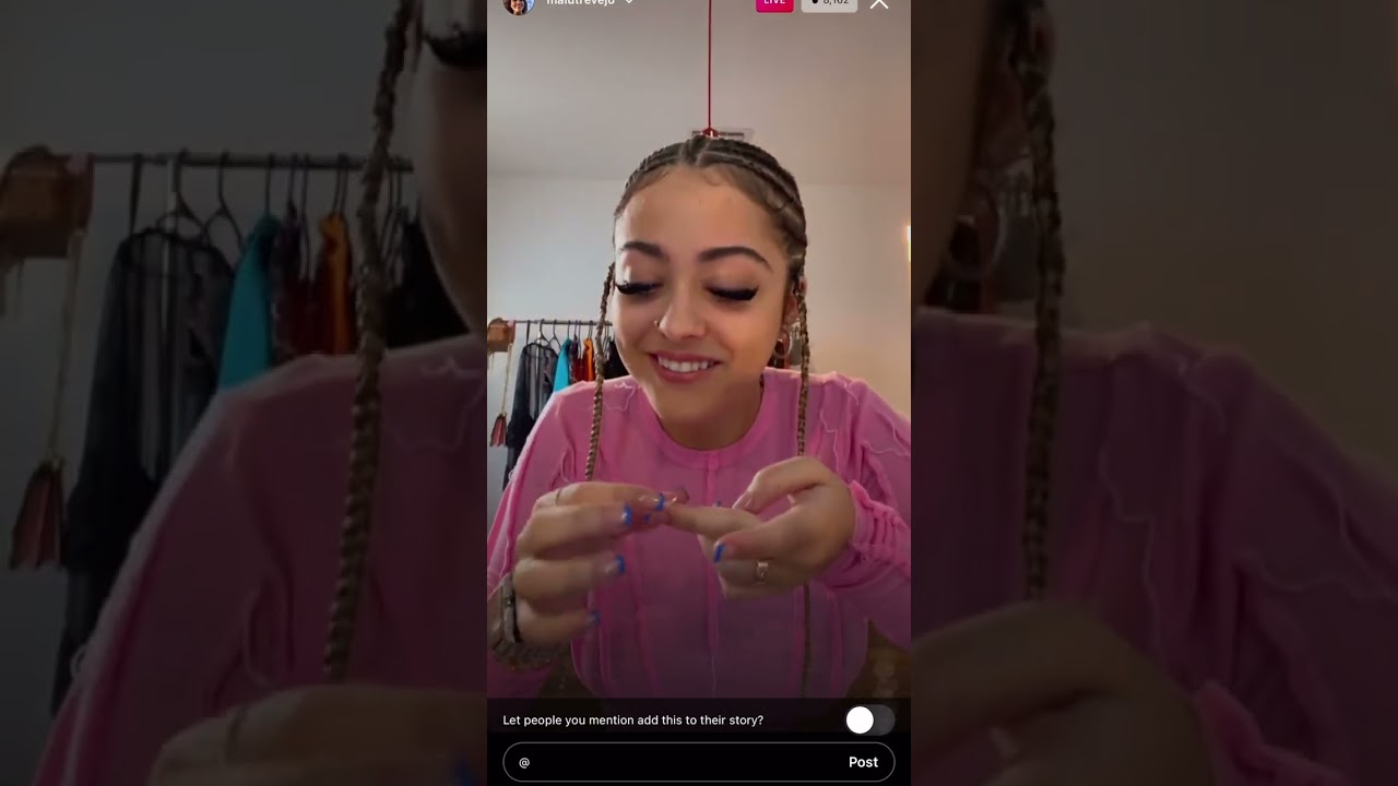 Malu Trevejo instagram live (3.13.22)