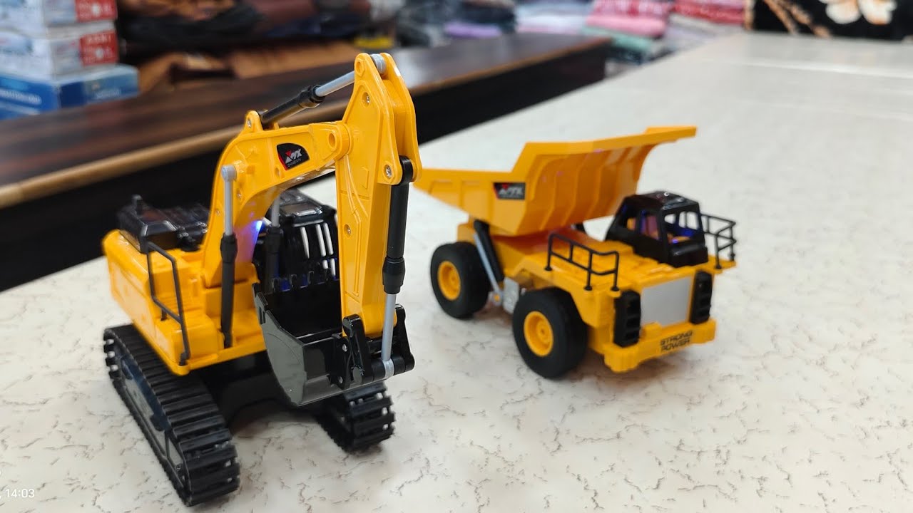 Hallo National 6 Channel Rc Excavator And Remote Control Dumper
