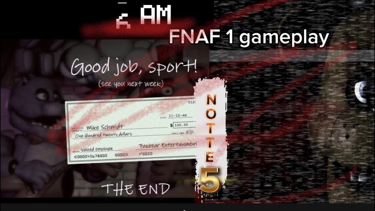 Five Nights at Freddy’s Gameplay Notte 5
