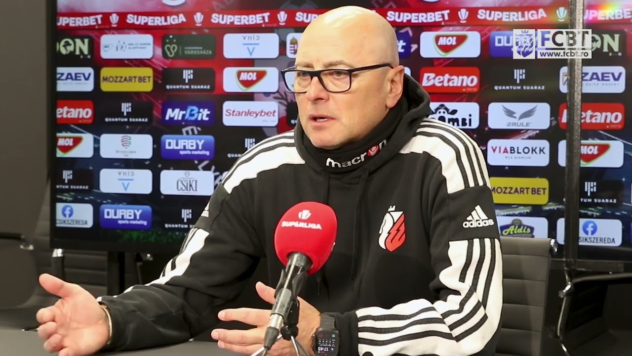 Leo Grozavu la conferința de presă după FK Csikszereda și FC Botoșani