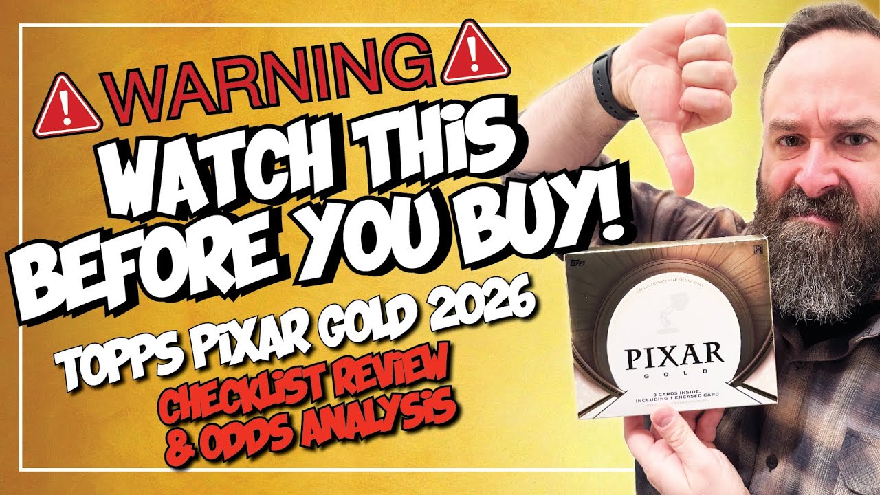 Topps Pixar Gold 2026 — Распаковка, обзор и анализ коробки! 🧐