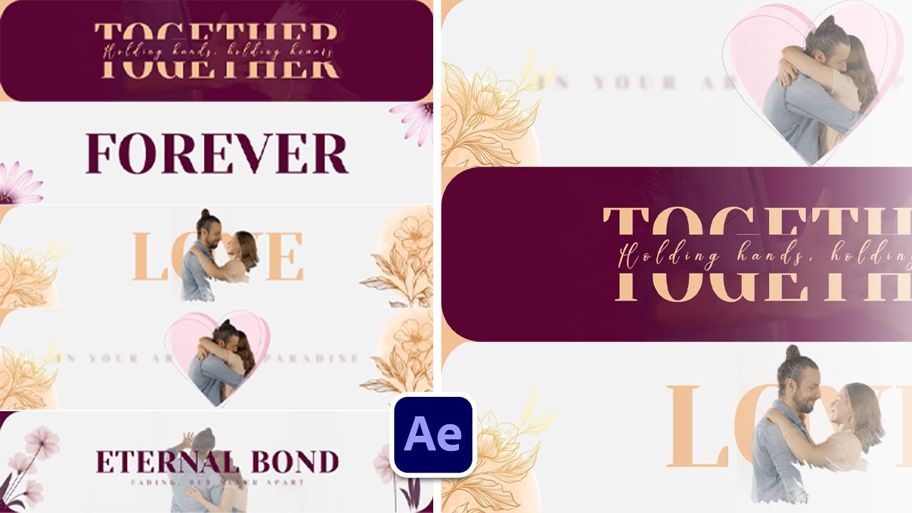 Cinematic Couple Moments | Animated Banner Slideshow  | After Effects