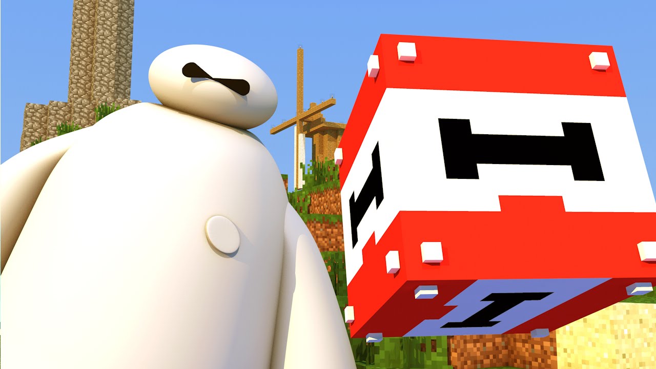 Minecraft - CUBO DE LUCKY BLOCK DE BIG HERO - MINI GAME PVP