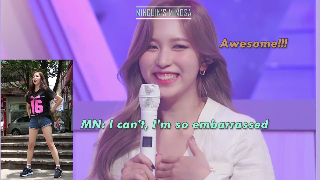 TWICE reaction to predebut MINA