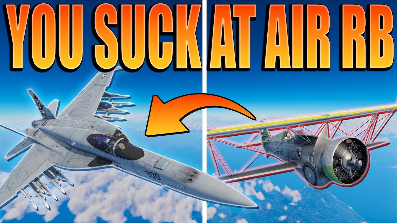 Настоящая причина, почему вы плохо играете в воздушные RB-бои в War Thunder.