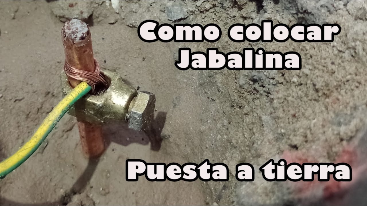 Como colocar una jabalina puesta a tierra de electricidad
