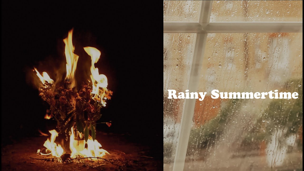 Rainy Summertime. Silent Vlog. ASMR.