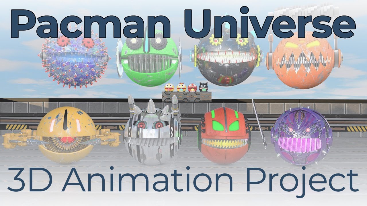 Pacman Universe &ndash; Robotic Arena CGI Animation