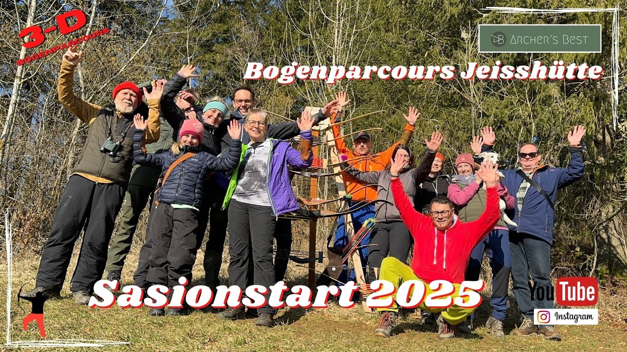 Saisonstart 2025 im Bogenparcours Jeissh&uuml;tte