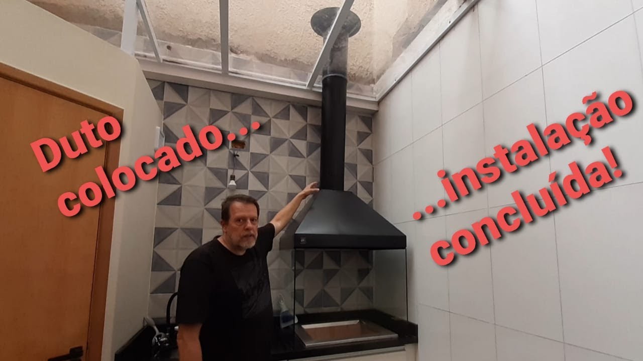 Instalação churrasqueira gourmet Makeer - finalização - DIY 🚨🚨🚨 CUPOM de desconto na descrição 🚨🚨🚨