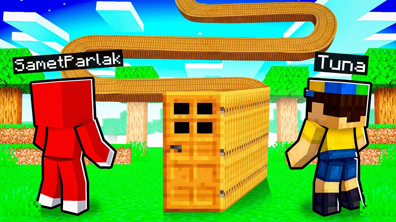 Minecraft'ta Dünyanın EN UZUN Kapısını Bulduk !! - Minecraft