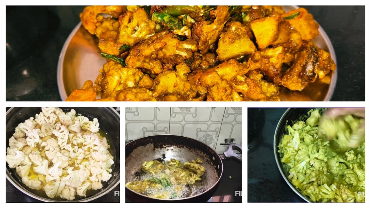 PALAK DRY Gobi | Home Made Palak Gobi 