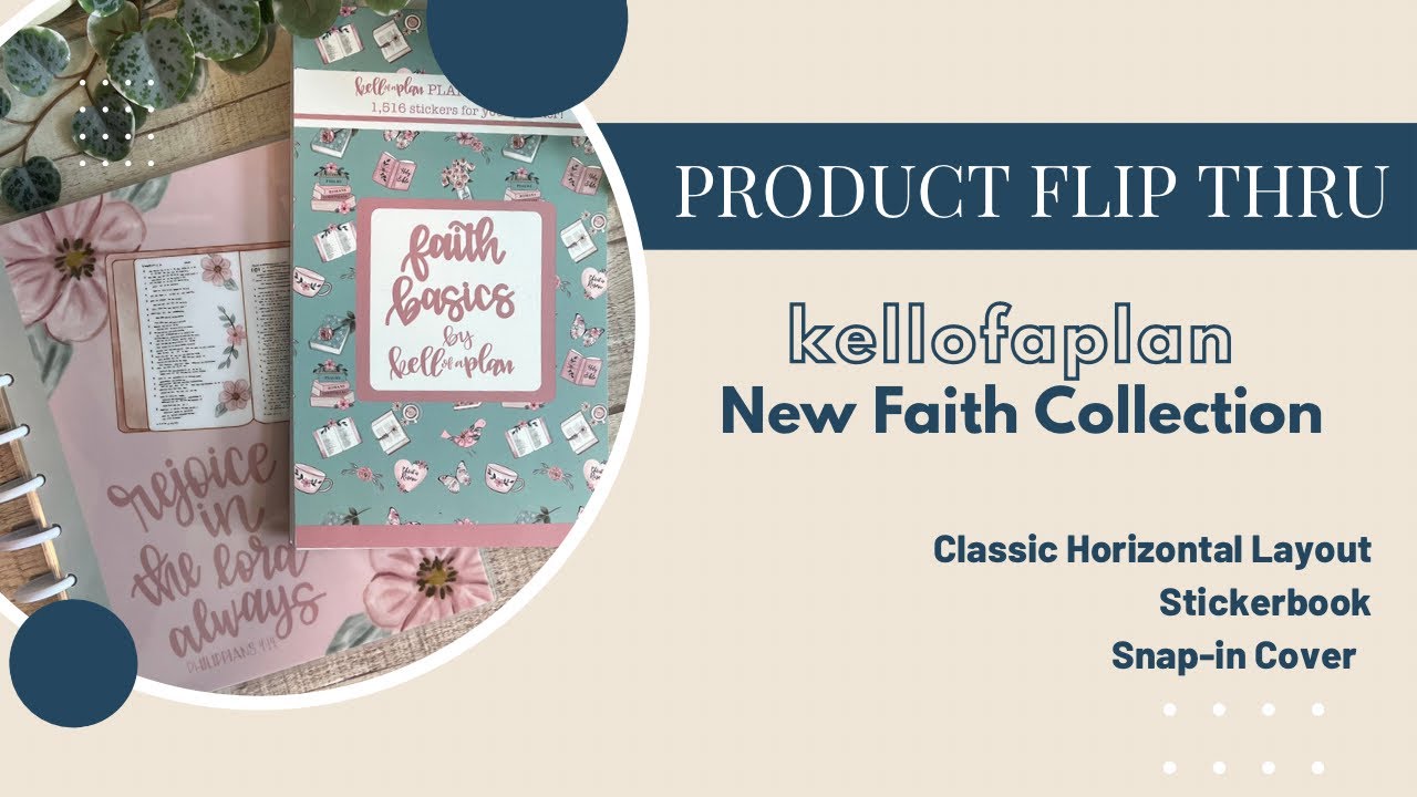New Faith Collection from @kellofaplan | Undated Horizontal Layout | Flip Thru
