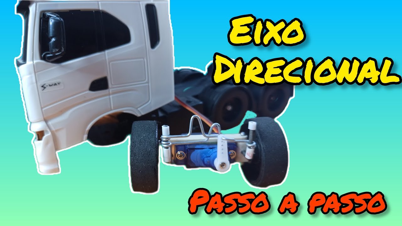 como fazer um eixo direcional pra miniaturas automatizadas - ensinei o passo a passo