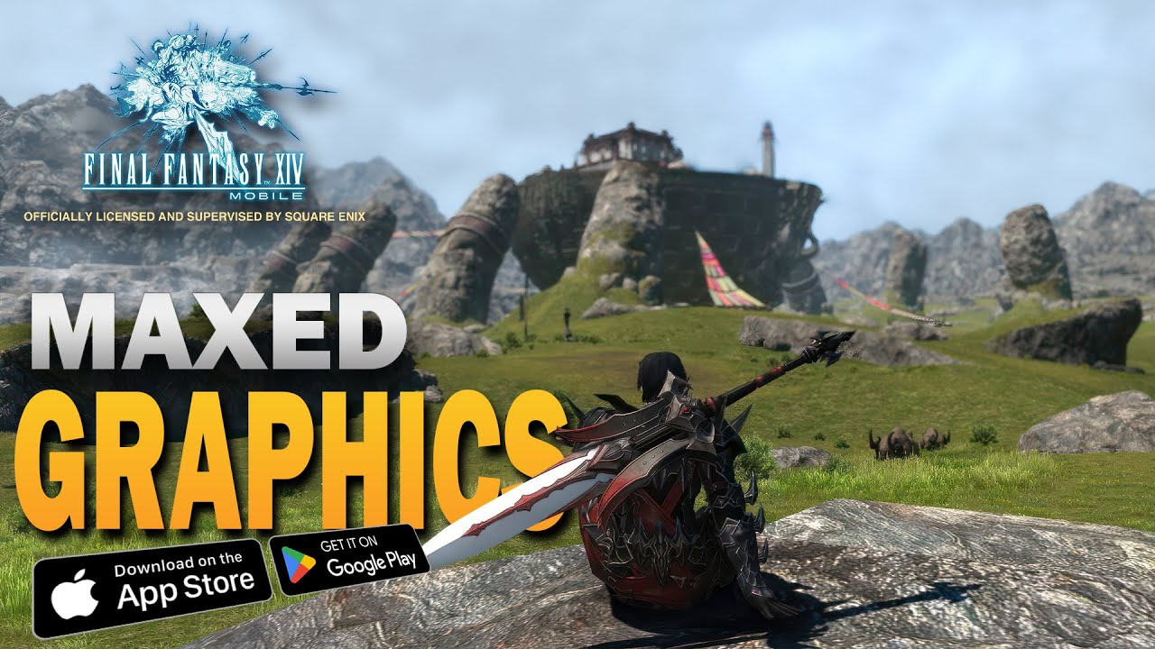 Final Fantasy 14 Mobile Gameplay Maxed Out Graphics 60fps - Best Mobile MMORPG for Android/iOS