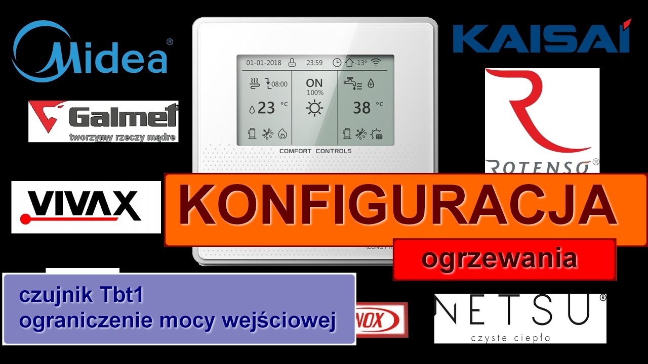Opis parametrów grzania pompa ciepła Midea, Kaisai, Vivax, Sevra