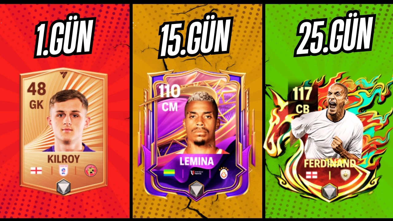 25 GÜN BOYUNCA SIFIRDAN FC Mobile 26 OYNADIM! (Hesap Sizlerin)