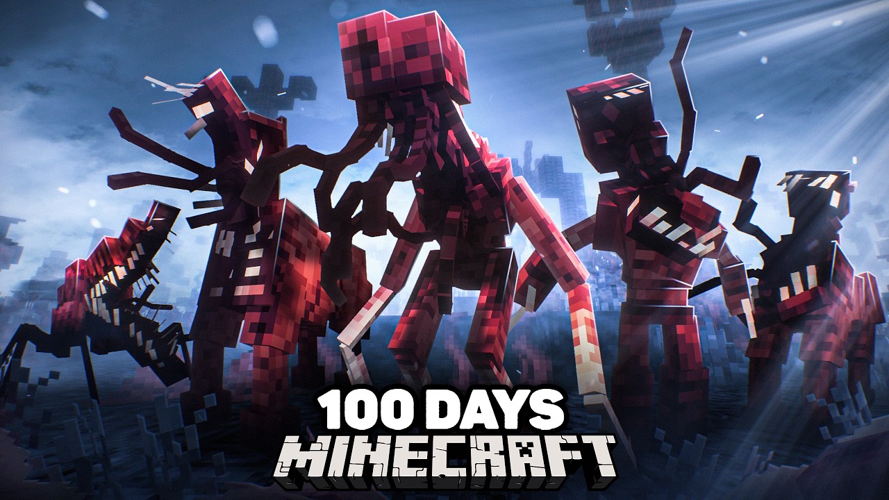 I Spent 100 Days in a Parasite Infection in Minecraft... Here's What Happened