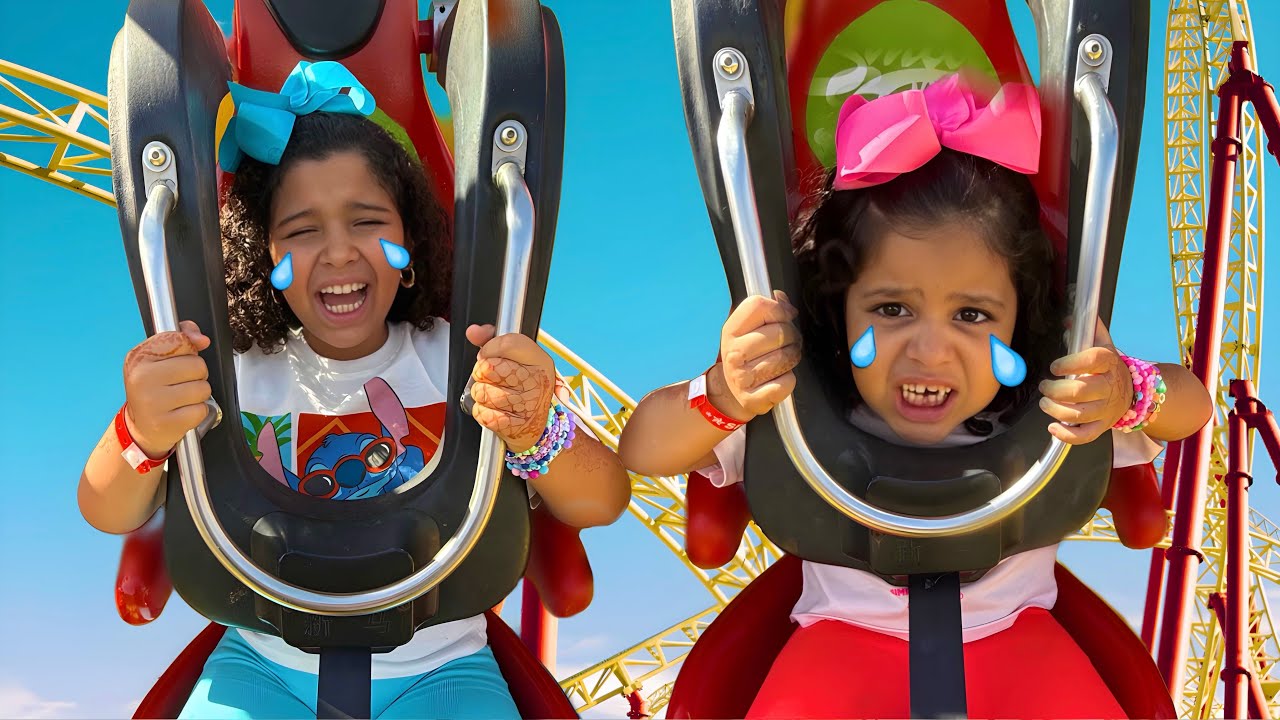 On a passé la journée au parc d’attractions  😱￼