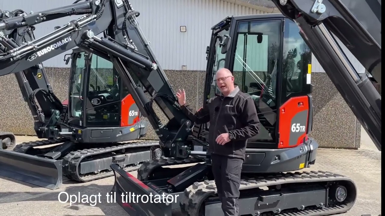 Line up af Eurocomach minigravere fra 5 til 8 tons