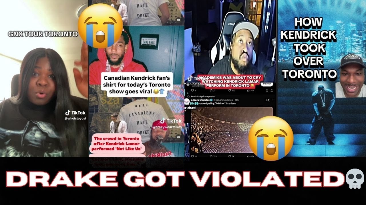 Фанаты Дрейка в шоке от момента Кендрика в Торонто! Реакция TikTok