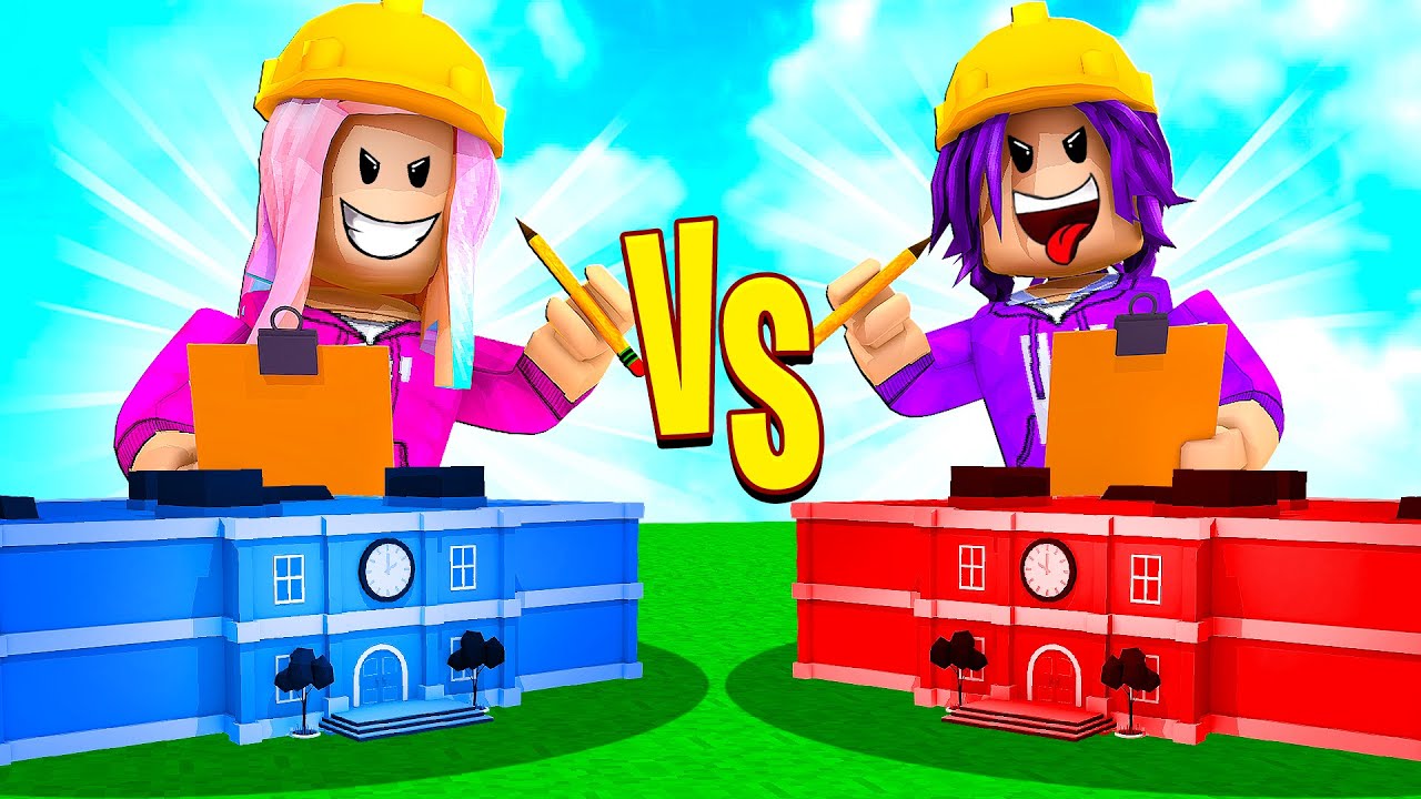 Building a GIANT SCHOOL in Roblox! 🏫