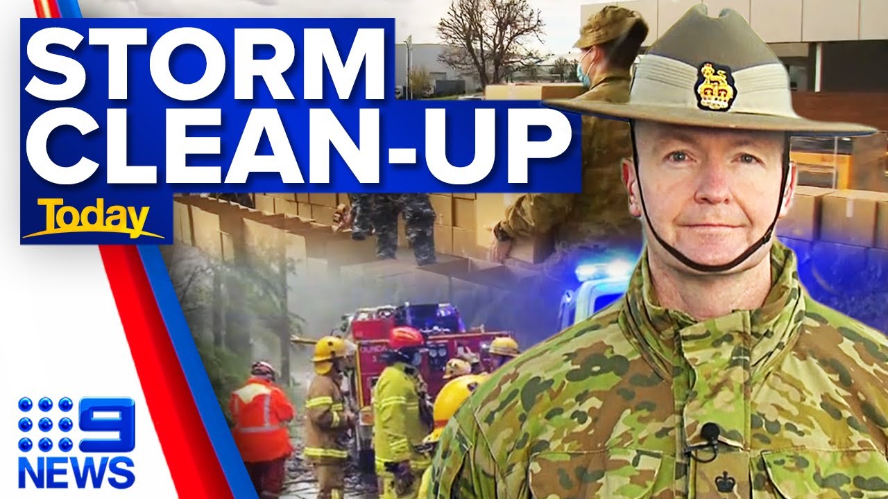 ADF personnel assisting in Victoria storm clean-up | 9 News Australia